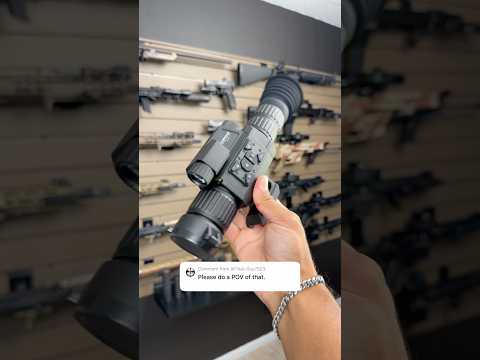 POV Of Night Vision Rifle Optic