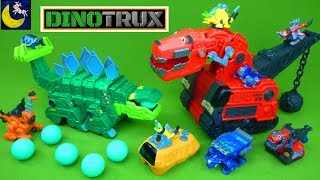 Dinotrux Toys Unboxing Garby and Remote Control Ty Rux and Revvit Supercharged TY Diecast Toys Video