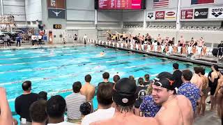 Will Modglin 20.00 50 Back (Fastest Human Ever), Texas 1:21.11 200 Medley Relay. Texas HOF invite