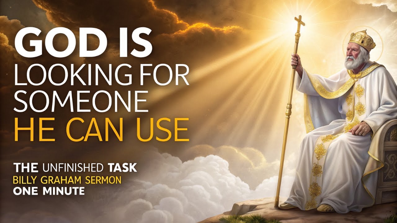 God Is Looking for Someone He Can Use 💡✝️ | The Unfinished Task | Billy Graham Sermon 📖