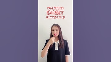 Instant Mandarin | ‘I’m full, can’t eat anymore’ in Chinese