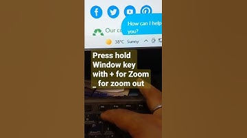 windows magnifier short cut key