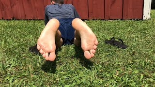 Male Flip-Flop Solesfeet In The Gr