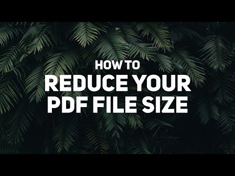 How To Reduce Your PDF File Size // Illustrator & InDesign