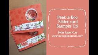 Peek-a-Boo Slider Card ~ Beth's Paper Cuts