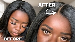 WATCH ME MAKE THIS $25 WIG LOOK NATURAL! ft. Neesha 206 #SHORTS screenshot 3