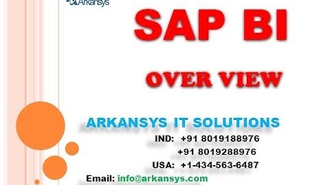 SAP BI ONLINE TRAINING | SAP BI TRAINING LIVE DEMO VIDEO | SAP BI DEMO ONLINE | BI CLASS