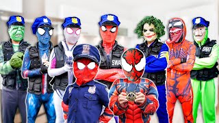 Superheros Story Venom Impersonates Kid Spiderman Attack Team Spider-Man Action Real Life 