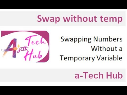 swap without a temporary variable in c | malayalam