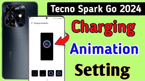 How To Enable Charging Animation In Tecno Spark Go 2024/Tecno spark go Charging animation setting