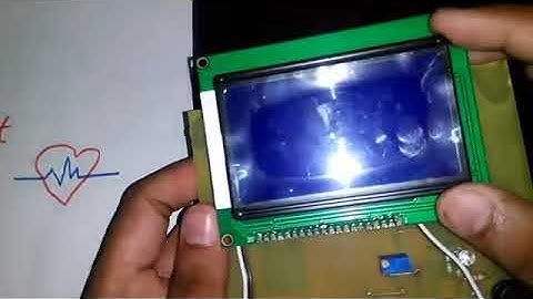 Heartbeat Sensor with Graphical LCD | PIC Microcontroller | Summer Training 2018