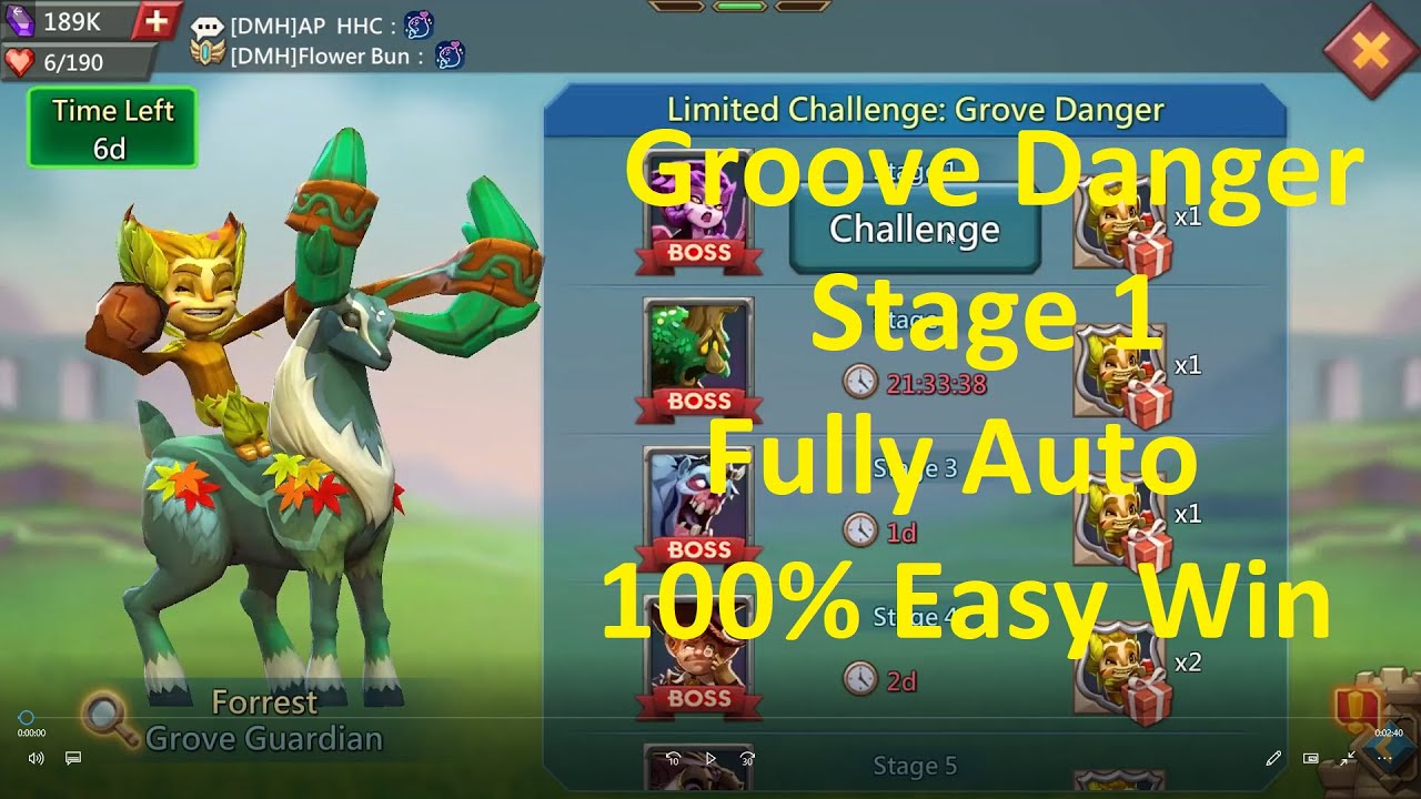 Limited Challenge: Grove Danger F2P Stage 1 Fully Auto