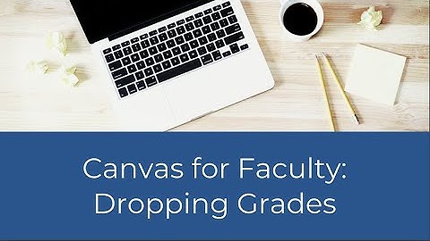 Canvas Dropping Grades