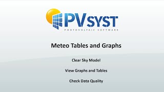 PVsyst 7 - Meteo 003 -  Tables and Graphs screenshot 2