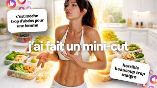 Mon MINI-CUT de 1 mois  : méthode, résultats, et les gens ...🙄