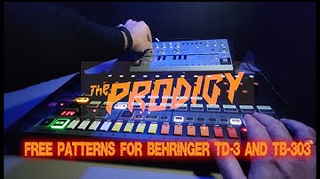 The Prodigy - Wake Up Call - Td-3 Rd-8 Dawless  analog Bass Line 303 - free famous acid patterns