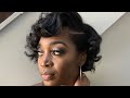 Relaxed hair!! How to roll your relaxed hair for body if its short