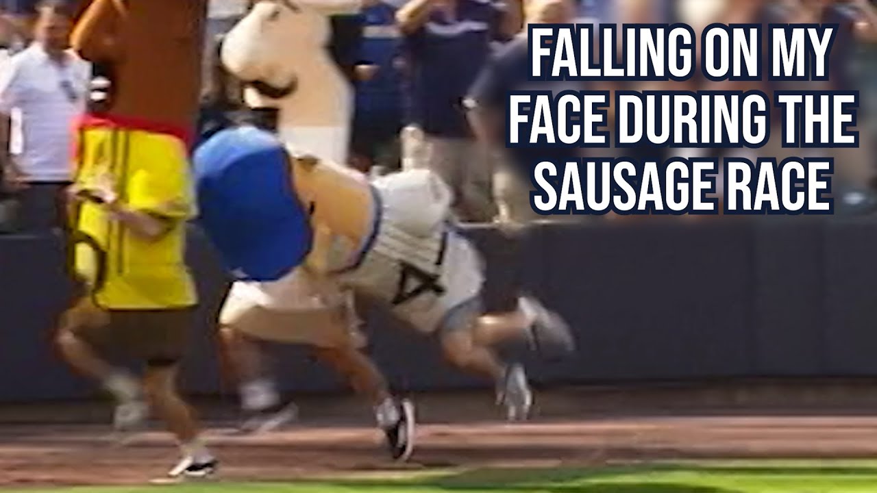 I ran in the sausage mascot race and fell HARD, a breakdown