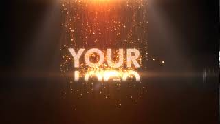 Intro Sparkles Rain Logo Reveal
