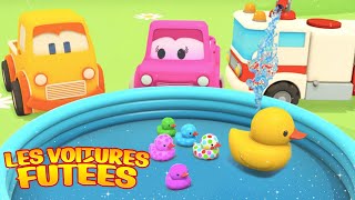 Les petits canards en caoutchouc. Les voitures futées. Dessin animé en français pour enfants.