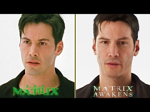 The Matrix Awakens vs Movie Graphics Comparison (Movie Vs Game) UE5