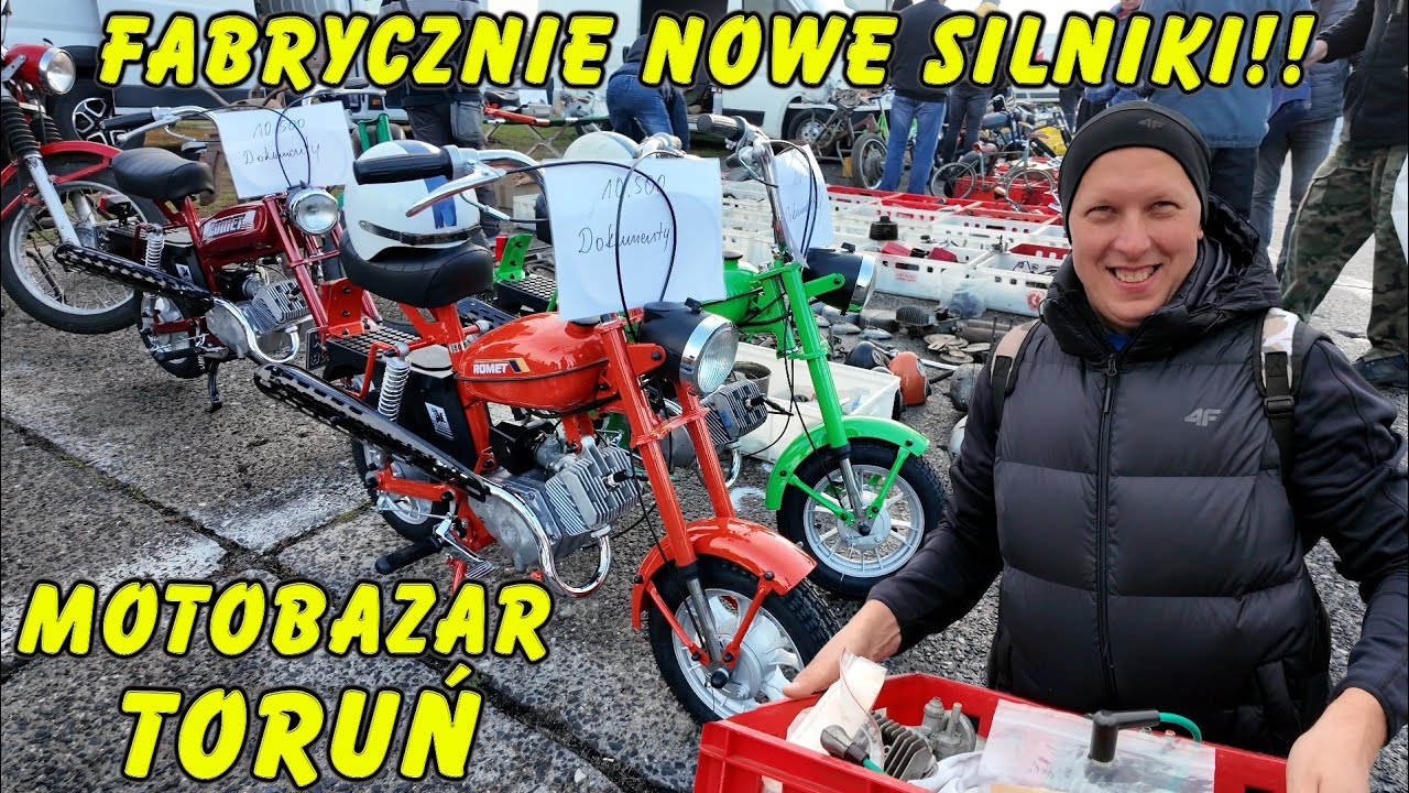 MEGA znalezisko na Motobazar Toruń 😃😃 Fabrycznie nowe SILNIKI do Motorynki i Rometa 🎉🎉