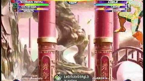 MvC2 Online (360): Brett (Mag/Strid/Doom) vs Norris (Storm/Tron/Cab) 8 .:12.29.09:.