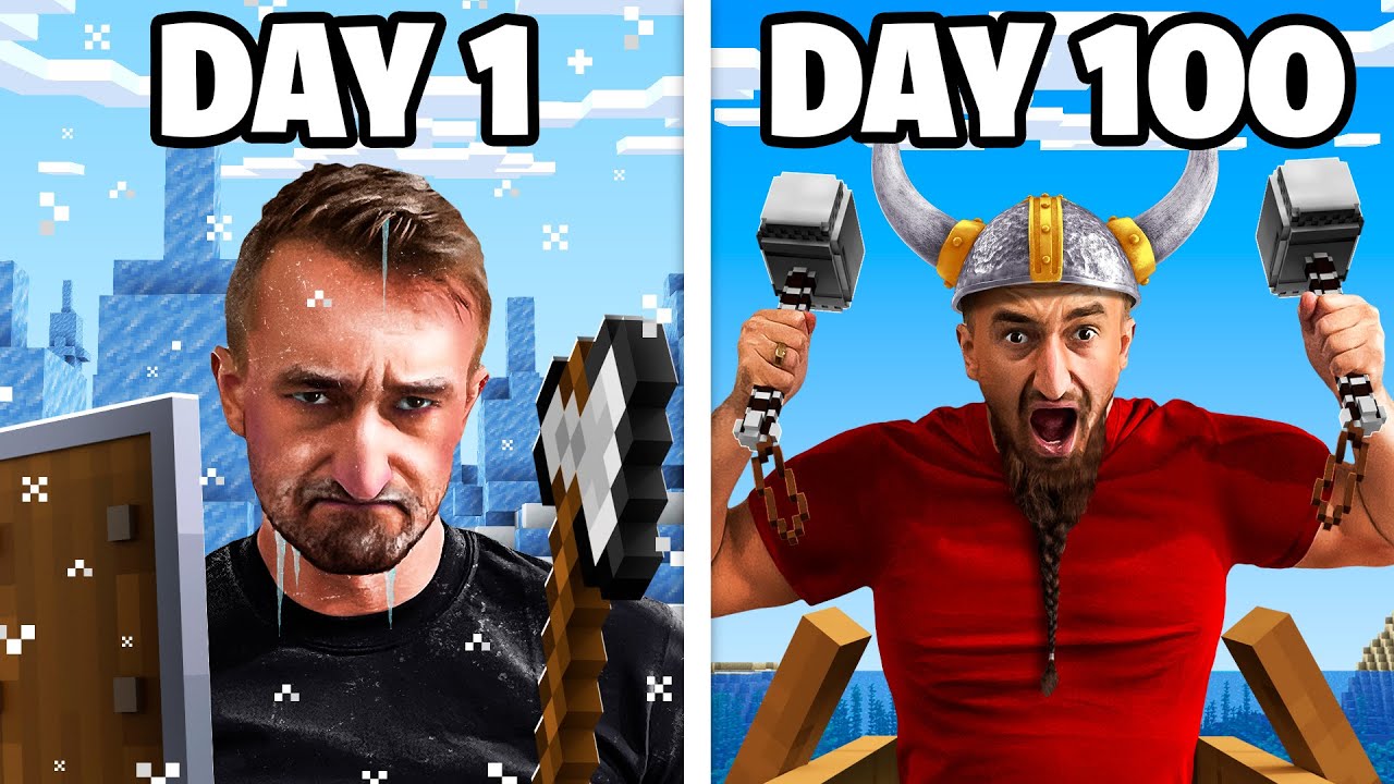 I Survived 100 Days As A Norse God in Minecraft