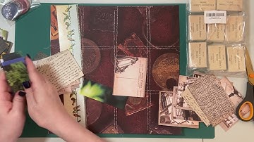 Making 12 layered journal tags/1-12”x12” scrapbook paper + paper pad cover/ephemera/start to finish
