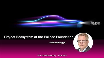 Project Ecosystem at the Eclipse Foundation - SDV Contribution Day - June 2022