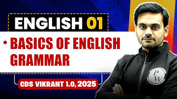 Basics of English Grammar | English for CDS 1, 2025 | CDS Vikrant 1.0 2025🤩