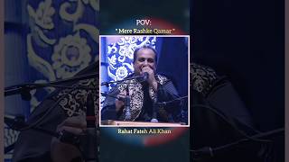 Mere Rashke Qamar 💞 Natural Voice Song #rahatfatehalikhan #hindisong #shorts