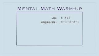 PE games - Mental Math Warm-up screenshot 4