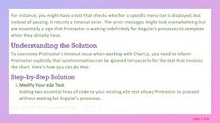 How to Fix Protractor Timeout Issues When Using Chart.js in Your Angular Application