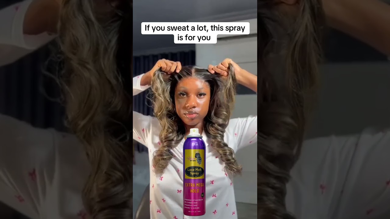 The best lace melt spray in Nigeria . Sweat proof melting spray