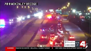 Multiple road closures, crashes due to snowy conditions this morning