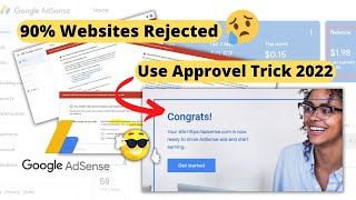 Websites 90% Rejected By AdSense | 100% Solved! Use Trick 2022 | AdSense Approved