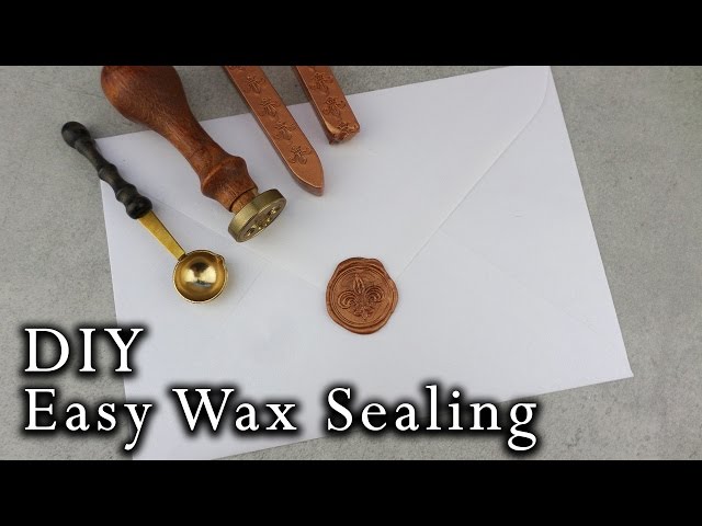 How to wax seal envelopes  DIY Wedding Invitations 