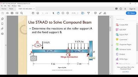 STAAD #1 Introduction and Beam Modeling