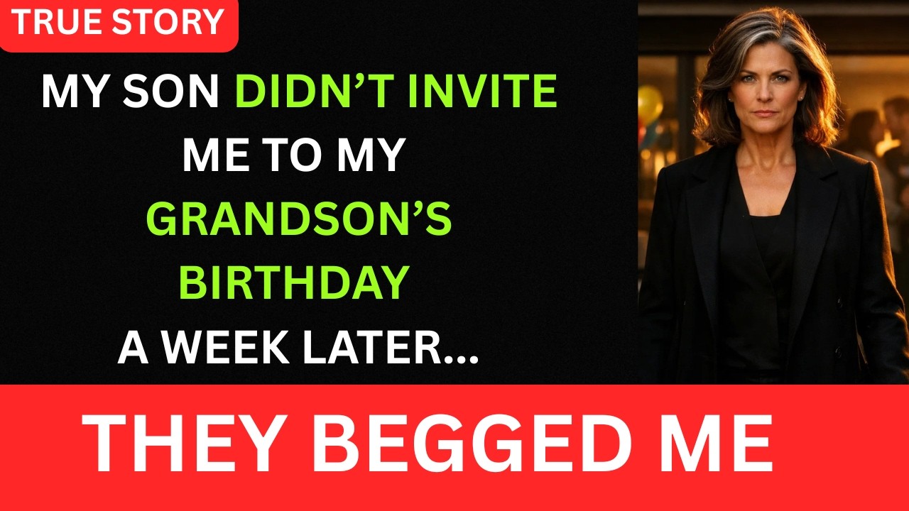My Son Didn’t Invite Me to My Grandson’s Birthday — A Week Later, They Begged Me to Come Back