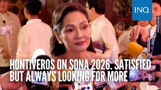 Hontiveros on Sona 2026: Satisfied but always looking for more