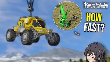 Space Engineers Speedrun From Survival Rover Spawn to Base With Production