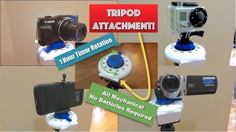 $5 DIY Camera Timelapse Rotation Tripod Attatchment