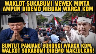 Mdanuz Berani Bohongi Warga Kdm Walkot Sukabumi Berujung Didemo Ribuan Warga Makzulkan