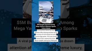 $5M Bugatti Spotted Among Mega Yachts in Monaco Sparks Online Debate