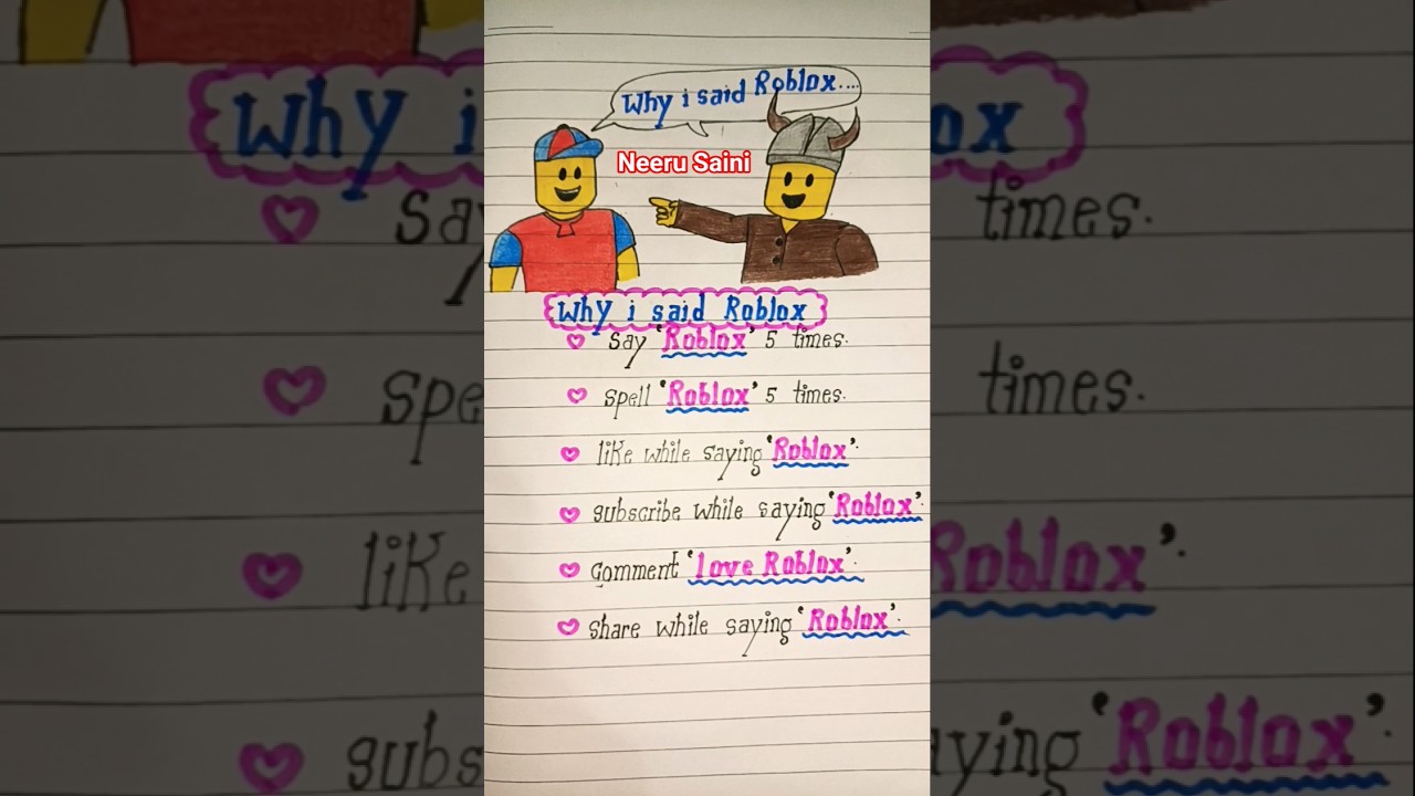 Почему я сказал Roblox 😒 