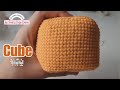 Crochet Cube tutorial / 3D cube tutorial #cube #crochetcube #crochet