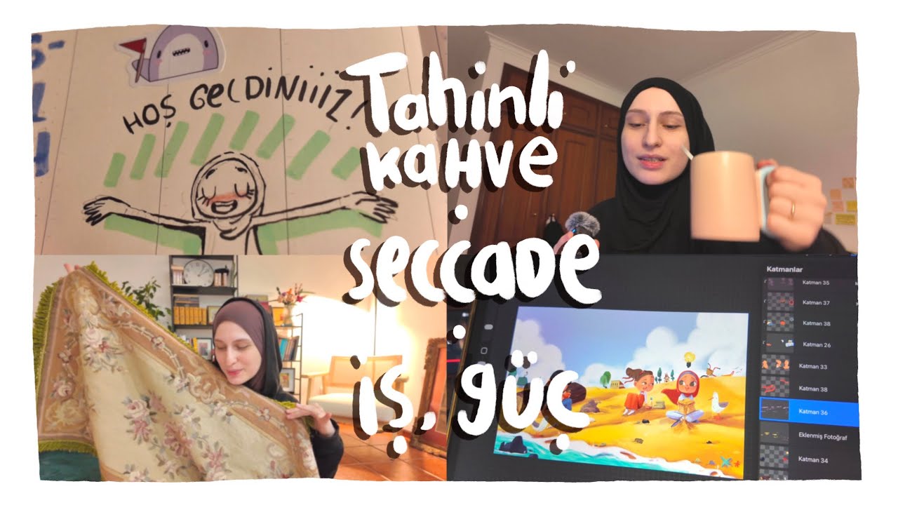 Tahinli kahve, seccade, iş güç