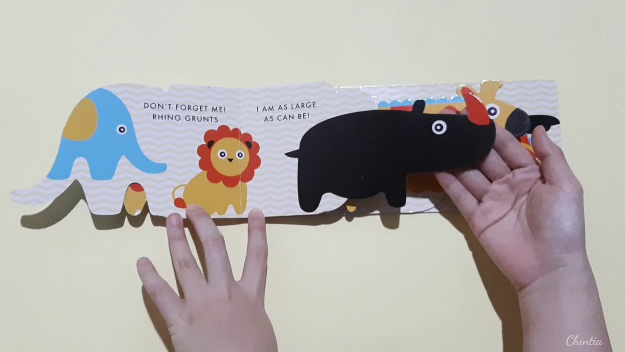 《Read Aloud》 Let's Go to the Zoo ☆ Animal Shaped Long Book - YouTube