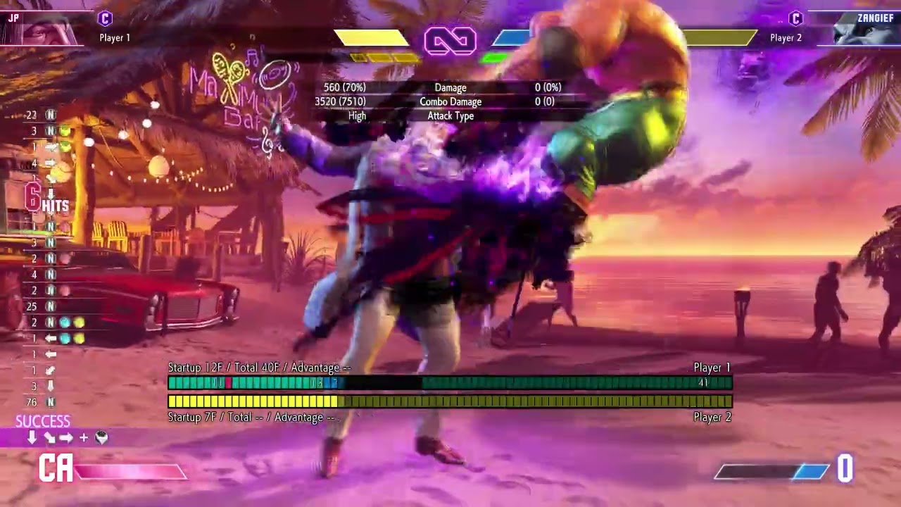 SF6 - JP Zangief Lvl 3 super punish - 75%